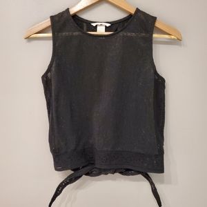 H&M Lace Tank Top - Black